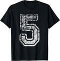 Team Jersey Uniforms Number 5 Five School Sports Birthdays 237