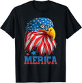 Funny 4th Of July Usa Flag American Patriotic Eagle Apparel Premium Print 3