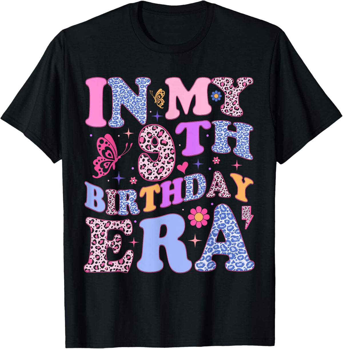 In My 9th Birthday Era Nine 9 Year Old Girls Birthday Design 158