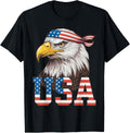 Usa American Flag Men Women Kids Bald Eagle Patriotic Apparel Clean Design