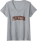 Womens Princeton New Jersey NJ Vintage Athletic Sports V Neck 237