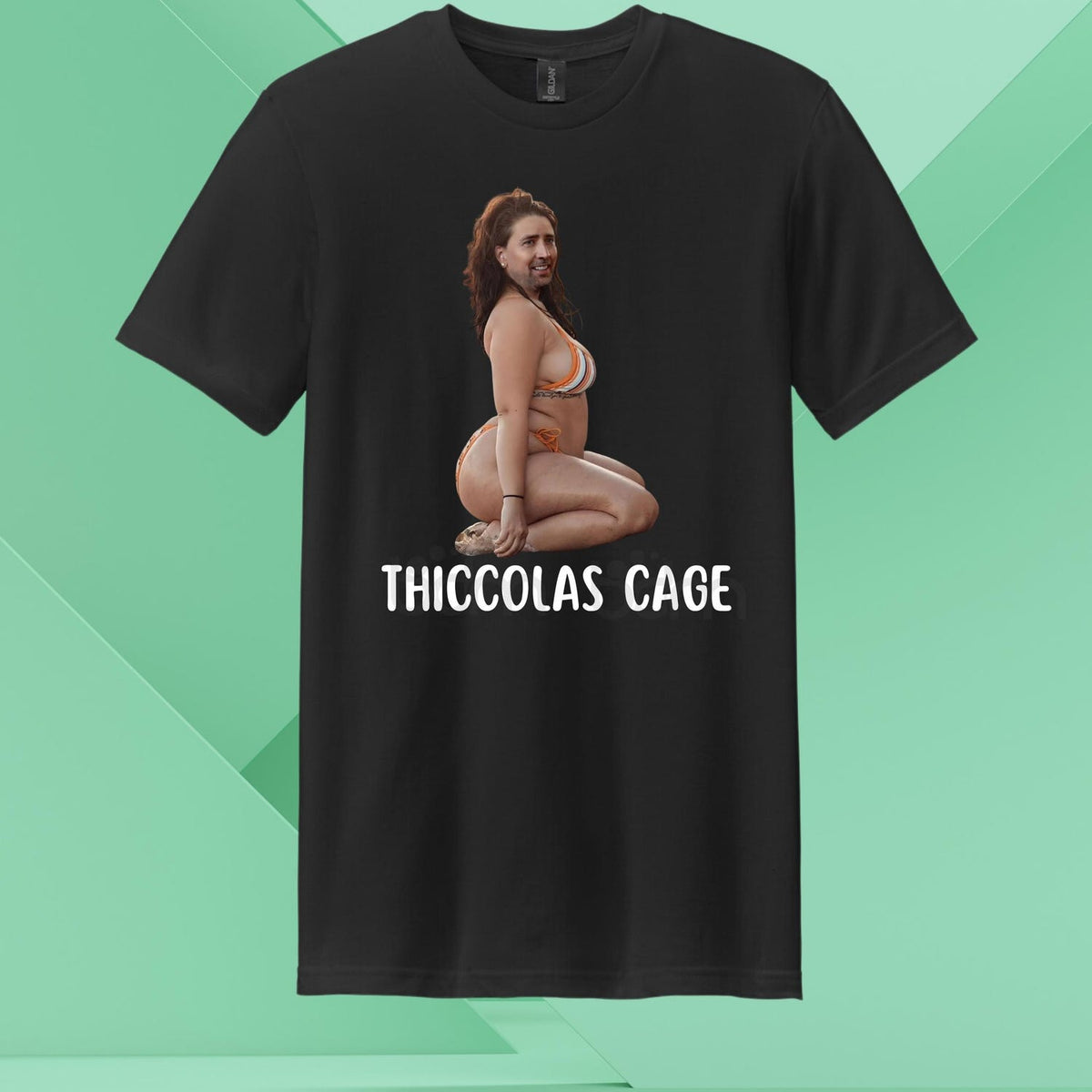 Thiccolas Cage Color Gag Funny Full Color Print