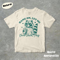 Hang On Let Me Overthink This Funny Raccoon Graphic Unisex Adult Gift Overthinking