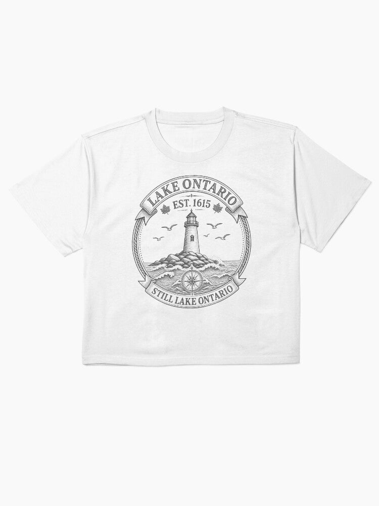 Lake Ontario Still Vintage Design for Great Lakes Lovers Boxy T-Shirt