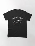 Lake Ontario Vintage Canada Map Design Classic T-Shirt
