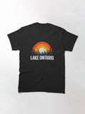 Lake Ontario - Vintage Men Women 70s 80s Graphic Cool Retro Classic T-Shirt