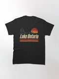 Lake Ontario, Retro Great Lakes Sunset Classic T-Shirt