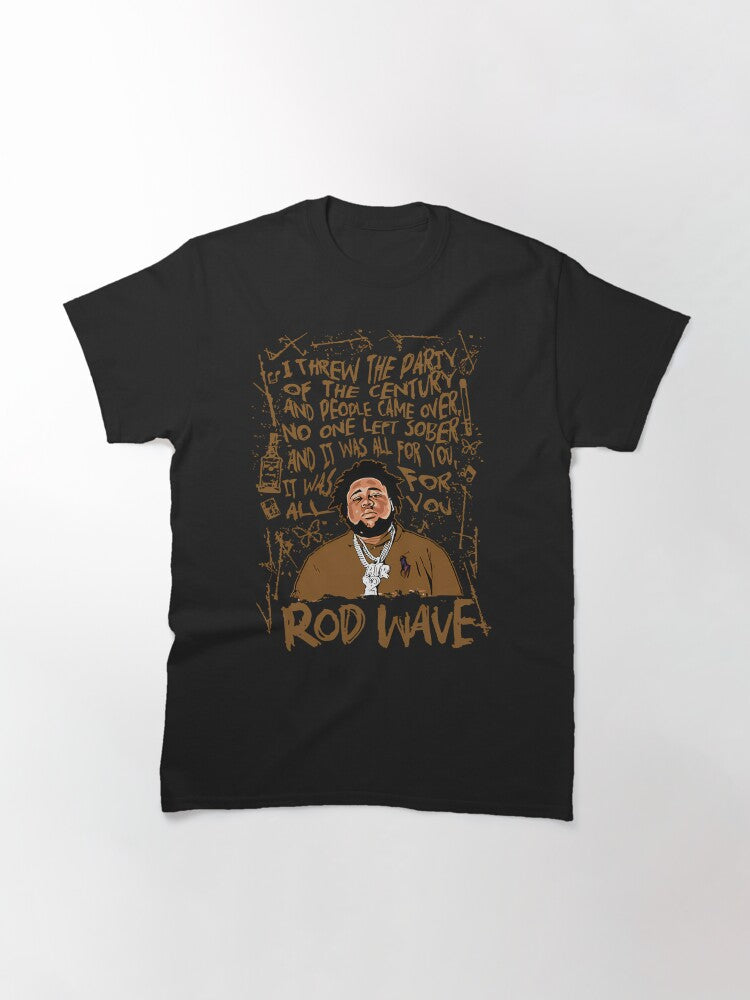 Rap Star Lyrics Illustration Classic T-Shirt