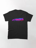 Neon Nights Retro Wave Cyber Car No Text - New Cold Super Classic T-Shirt