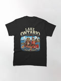 Copy of Lake Ontario - the Great Lakes Loon, Forever Beaver Otter Animals Anti America Classic T-Shirt