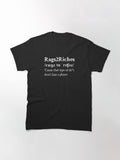 Rap Star Aesthetic Motivational Money Quote Lyrics Black Classic T-Shirt
