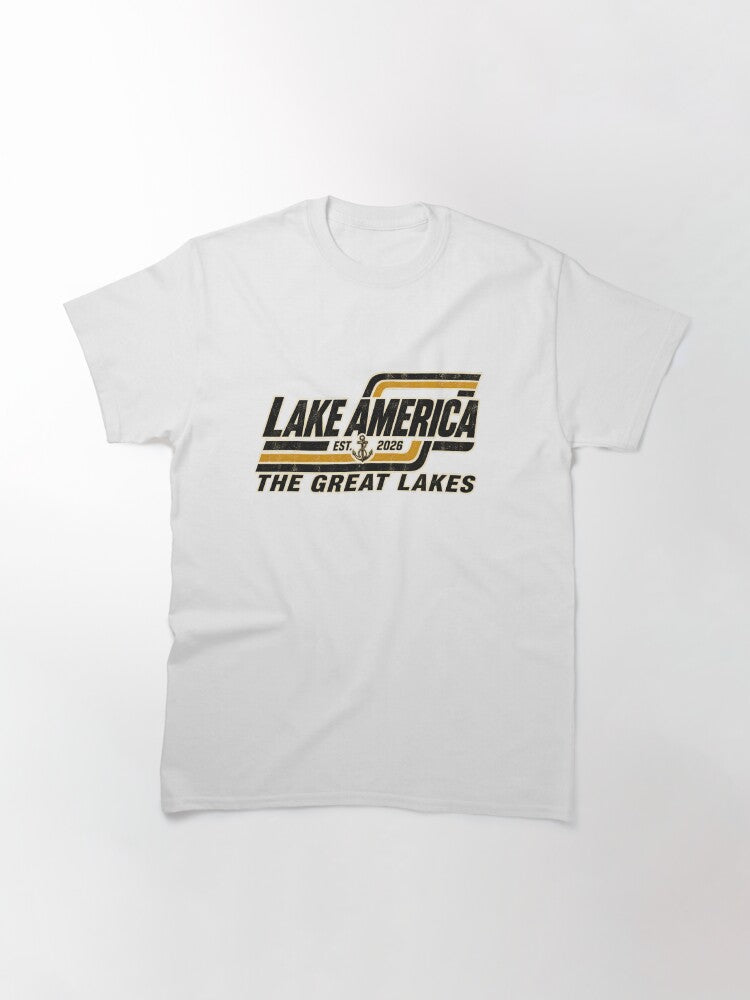Funny Lake America EST 2026 Great Vintage Shirt Mens Womens Classic T-Shirt