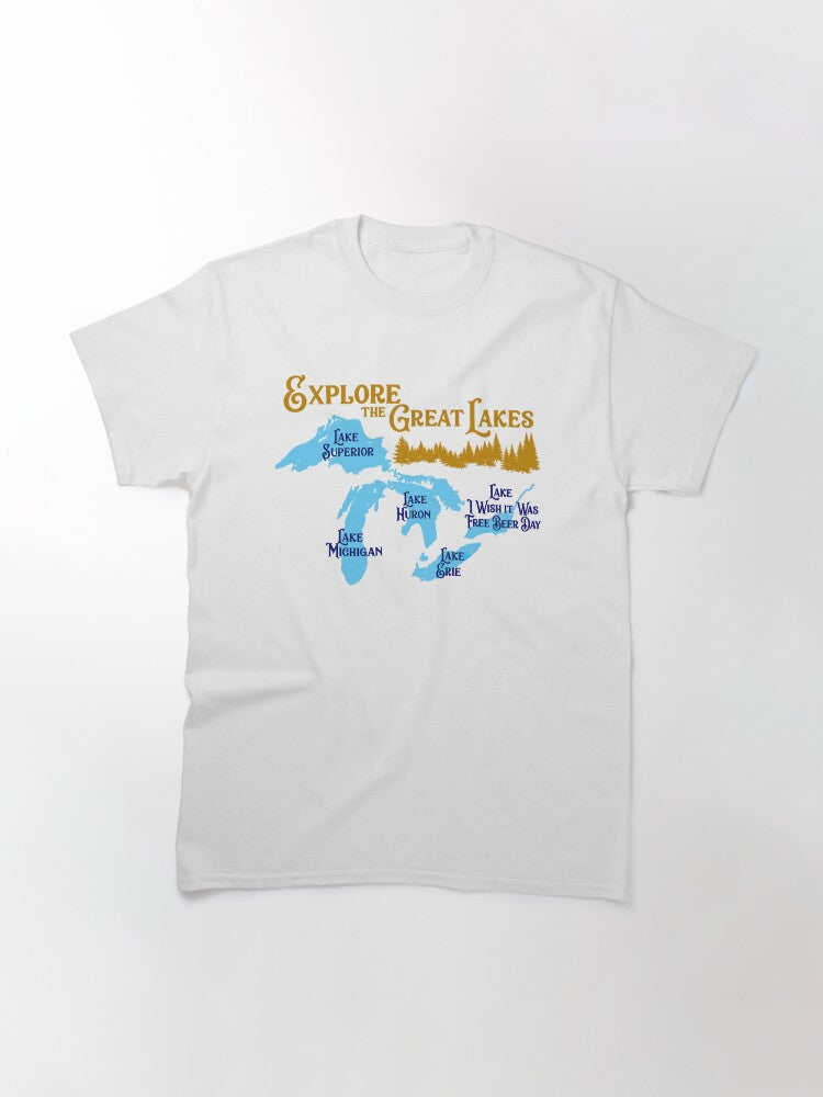 Lake Ontario, Great Lakes Sunset, Retro Canada Vacation, Cottage Country Outdoor Classic T-Shirt