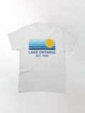 Lake Ontario Shirt EST 1656 Retro Stripe Classic T-Shirt