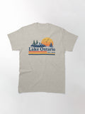 Vintage Lake Ontario Great Lakes, Canada Travel, Quiet Activism, Subtle Anti Trump Political Humor Gift Classic T-Shirt