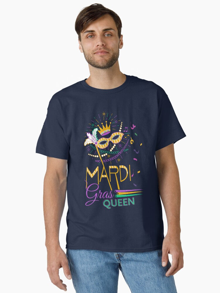 Mardi Gras Queen Fun Parade Mardi Gras Carnival Mardi Gras Women Girls Outfit Classic T Shirt T Shirt Cute Design