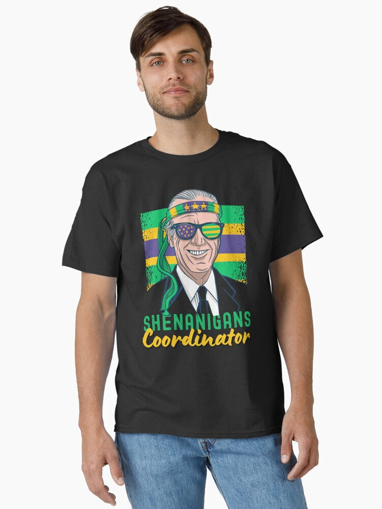 Biden Mardi Gras Shenanigans Coordinator Funny Sarcastic Classic T Shirt T Shirt Cute Design