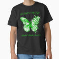 "Her Fight Is My Fight Mental Health Awareness Butterfly Ribbon Gifts" Classic T-Shirt for Sale by Adropine