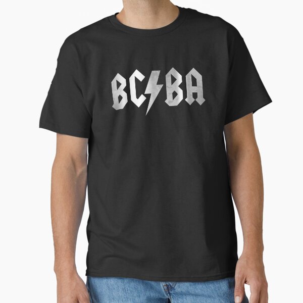 "BC!BA Band Tee Parody (Silver)" Classic T-Shirt for Sale by abawizard