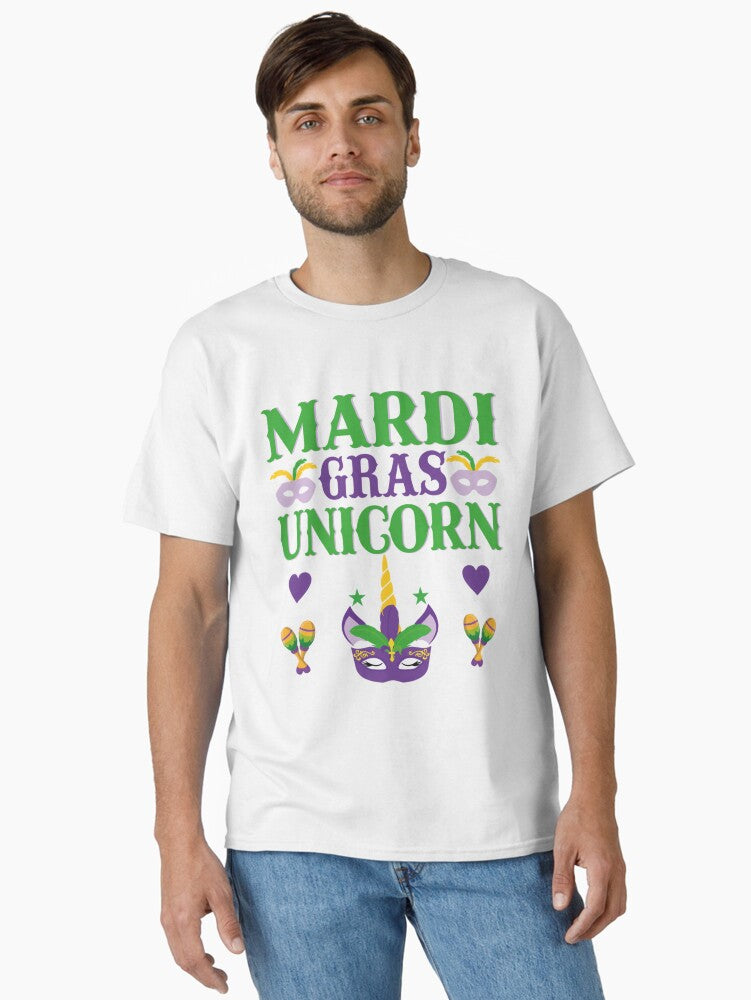 Mardi Gras Unicorn Carnival Classic T Shirt T Shirt Minimal Style