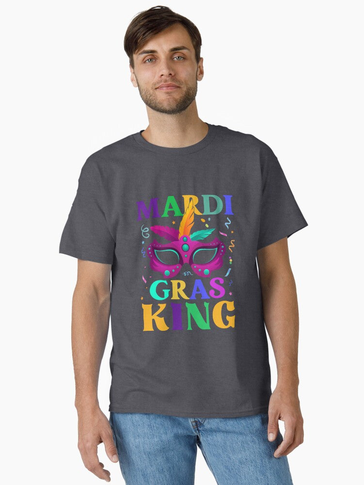 Mardi Gras King Fun Parade Mardi Gras Carnival Mardi Gras Men Boys Outfit Classic T Shirt T Shirt Cute Design