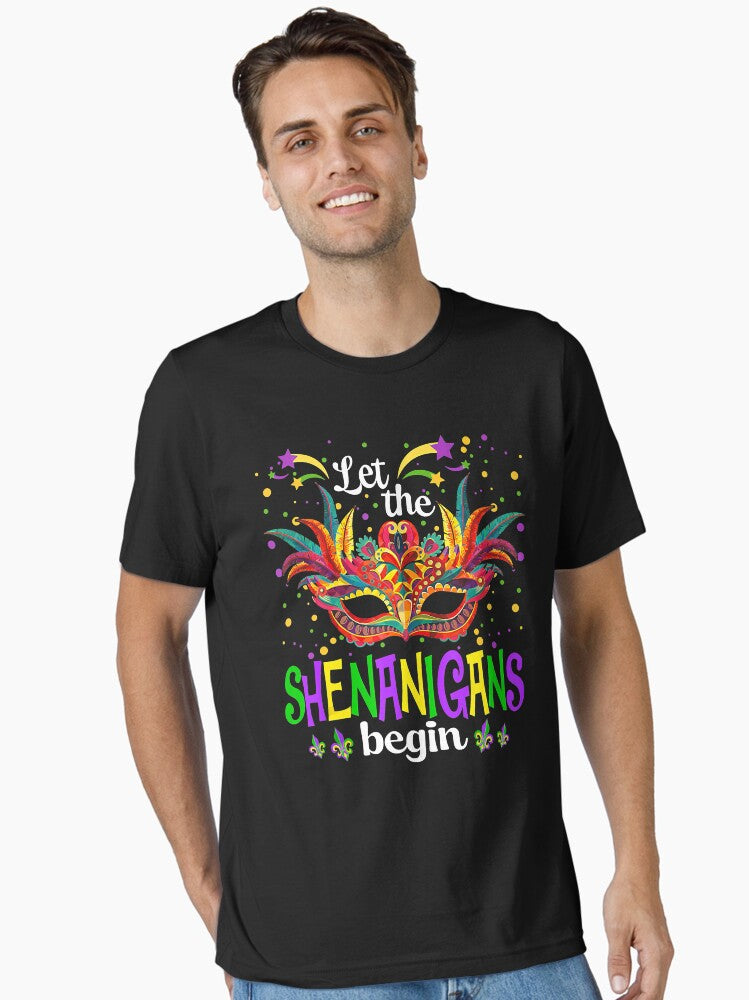 Mardi Gras Outfit Let The Shenanigans Begin Costume Party Essential T Shirt T Shirt Cute Design