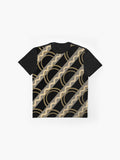 Gold Waves and Hills Graphic T-Shirt