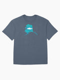 Alaska Wave Salmon Fishing Oversized T-Shirt