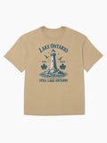 Lake-Ontario-Lake-Canada Oversized T-Shirt