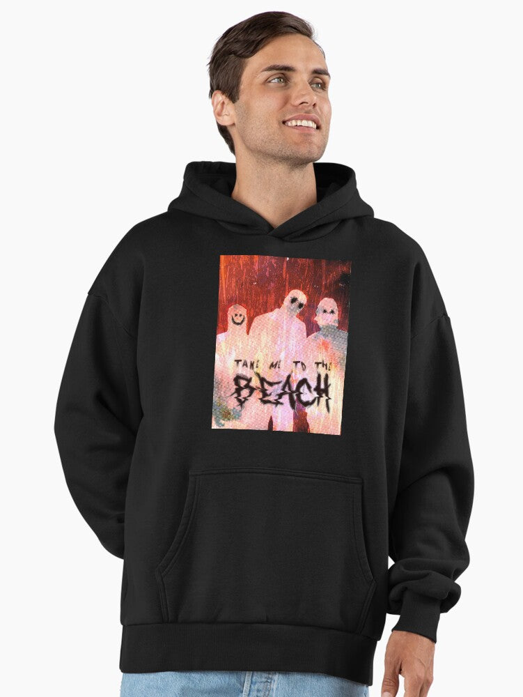TAKE me to the beach Fan art poster Premium Oversized Hoodie Hoodie Premium Print