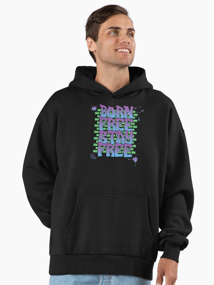 Born Free Stay Free Premium Oversized Hoodie Hoodie Premium Print