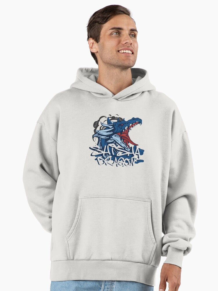 Menancing Blue Dragon Premium Oversized Hoodie Hoodie US Market