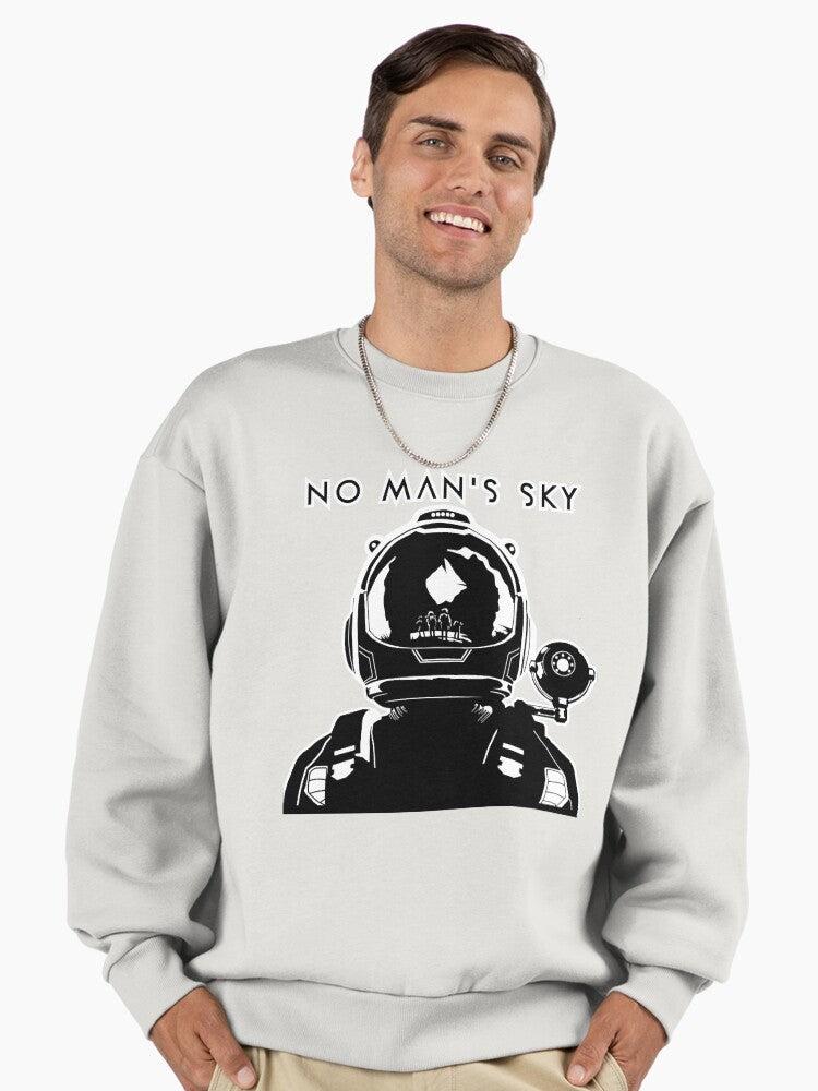 Mens Funny Galaxy No Mans Sky More Then Awesome Premium Oversized Sweatshirt T Shirt Premium Print