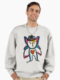 Angel of Love Graffiti Character by Emmanuel Signorino Premium Oversized Sweatshirt T Shirt Minimal Style