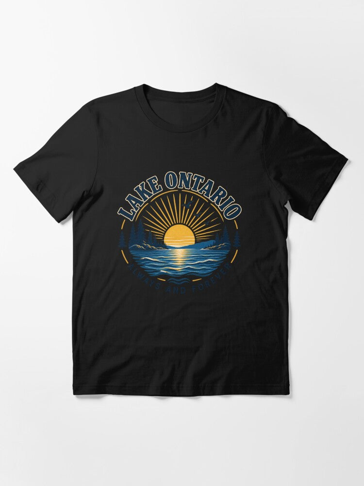Lake Ontario Premium Arts Retro Men Women Essential T-Shirt