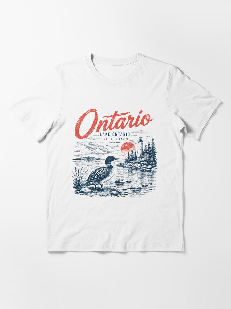 Lake Ontario , Loon Est 1615, Great Lakes, Quiet Activism, Canada Tee, Subtle Anti Trump Essential T-Shirt