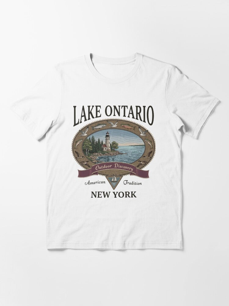 Lake Ontario Outdoor, Great Lakes, Canada Map, Life Essential T-Shirt