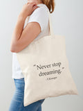 Never Stop Dreaming Tote Bag | Cute Halloween Tote Bag | Reusable Eco Shopping Bag